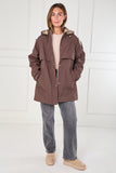 8Pcs Chocolate and Stone Reversible Parka