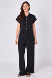 8Pcs Black Pinstripe Shirt and Trousers set