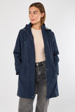 5Pcs Navy Hooded Drawstring Parka
