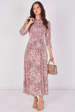 Love Sunshine Burgundy Animal Print Tie Waist Maxi Shirt Dress Belted Dress Day to Night Long Sleeve Maxi Dress NEW IN Occasionwear Shirt Dress
