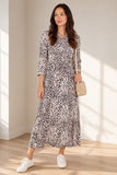Love Sunshine Ivory Leopard Print Tie Waist Maxi Shirt Dress Belted Dress Day to Night Long Sleeve Maxi Dress NEW IN Occasionwear Shirt Dress