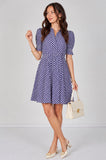 8Pcs Bluebell Polka Dot Tea Dress