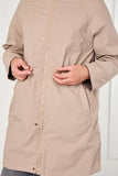 8Pcs Chocolate and Stone Drawstring Reversible Parka