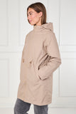 8Pcs Chocolate and Stone Drawstring Reversible Parka