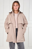 8Pcs Stone and Chocolate Reversible Parka