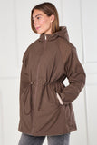 8Pcs Stone and Chocolate Reversible Parka