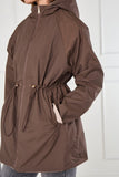 8Pcs Stone and Chocolate Reversible Parka