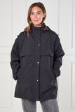 8Pcs Black and Chocolate Reversible Parka