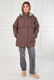 8Pcs Chocolate and Stone Reversible Parka