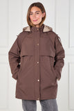8Pcs Chocolate and Stone Reversible Parka