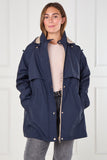 8Pcs Navy and Stone Reversible Parka