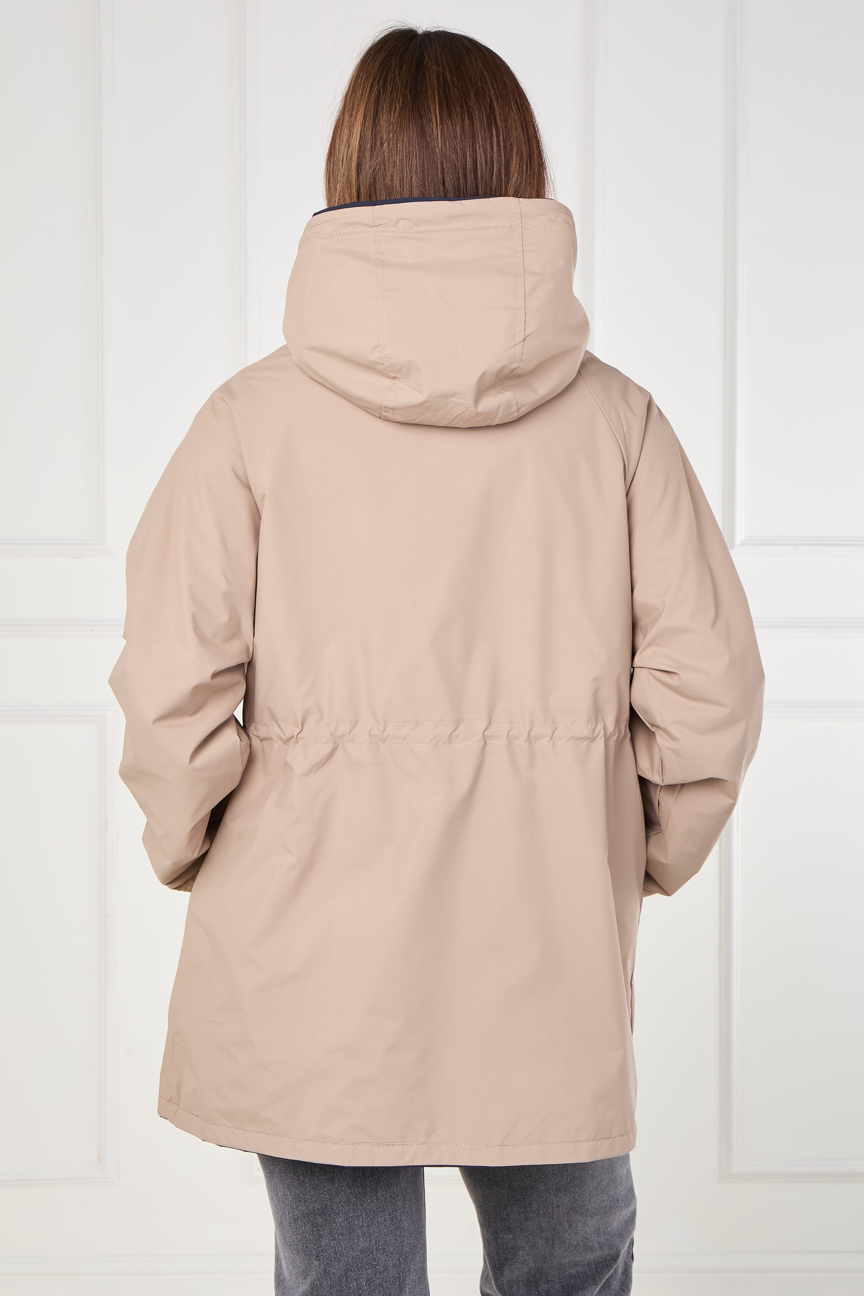 8Pcs Navy and Stone Reversible Parka