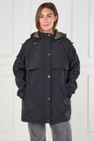 8Pcs Black and Khaki Reversible Parka