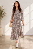 Love Sunshine Ivory Leopard Print Tie Waist Maxi Shirt Dress Belted Dress Day to Night Long Sleeve Maxi Dress NEW IN Occasionwear Shirt Dress