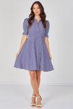 8Pcs Bluebell Polka Dot Tea Dress