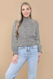 8Pcs White Leopard Shirred Waist Crop Top